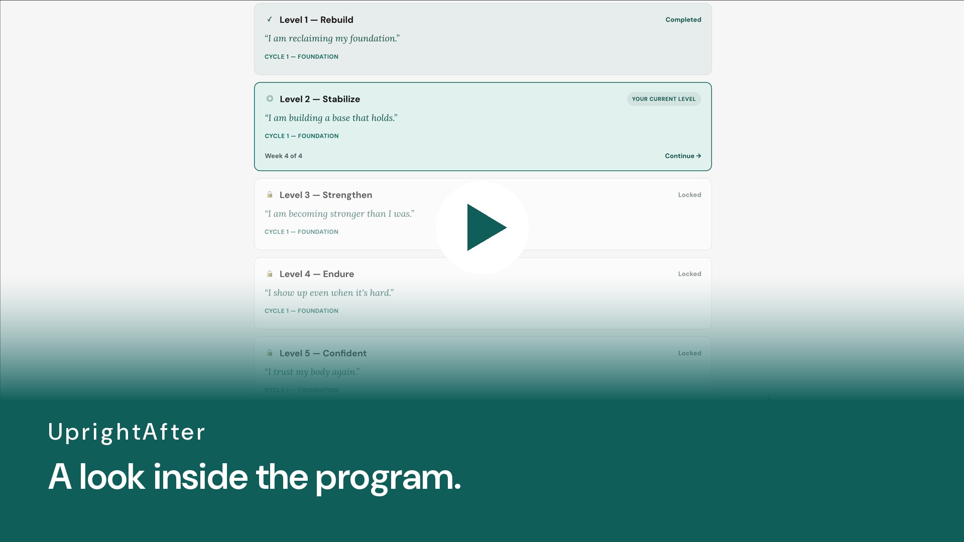 A look inside the program